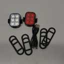 Zewdov Bike Lights for Night Riding, USB Rechargeable Bike Lights Front and Back, Waterproof IP65 Bicycle Light, 4+6 Modes Bike Headlight and Tail Light Set, 1.5 Hrs Fast Charging, Easy to Install