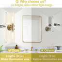 Wall Sconces Set of Two, Hardwired Brass Bathroom Sconces Wall Lighting with Clear Glass, Modern Sconces Wall Decor Set of 2 Vanity Light fixtures for Bathroom Mirror Bedroom (Bulbs Not Included)
