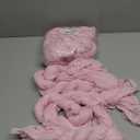 6 Pieces Pink 10FT Cheesecloth Table Runner Boho Gauze Fabric Table Runner Rustic Sheer Runner for Wedding Birthday Baby Shower Party Boho Table DecorationPink (35" x 120"-6 Pack)