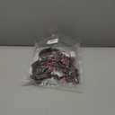 6 PCs Dog Christmas Costume Elk Reindeer Antler Headband Buffalo Plaid Bandana Bow Tie Triangle Pet Scarf Outfit Bib Adjustable Collar Cat Decor Photo Gift Small Medium Dog(Chic Style,Red)