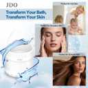 Bath Filter for Tub 2500 Gallon Bathtub Water Filter, Upgraded Large Opening Design (15L/Min) Universal Fit for Bathtub Faucet, Hard Water Softener Removes Chlorine Sensitive Skin Dry Hair Friendly (Matte White)