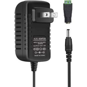 inShareplus 12V Power Supply, 12 Voltage 2A 24W Switching Power Supply, Drive, Power Adapter, AC 110V to 12 Volt Power Supply for LED Strip Light with 5.5/2.1mm DC Female Barrel Connector
