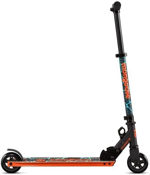 Mongoose Force 100 Folding Scooter, for Kids Age 5+, Orange and Black