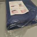 Docvania Ottoman Storage Ottoman Foot Rest Stool Foldable Bench Student Dormitory Bedroom and Entryway Storage 17 X 13 X 13 (Navy Blue)