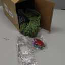 iHansee Stuffed Animal Hammock Corner, 56'' Large Boho Leaf Macrame Wall Mount Toy Hammock, Hanging Net Organizer for Teddy Plush, Avocado Green Nursery Toy Net w/Star Lights for Kid Girls Boys Gift