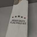 25FT Heavy Duty Flag Pole Kit, Real 11 Gauge Aluminum, 2.4" Large Bottom Tube, True Glory Edition,In Ground Flagpole for Outside House,Residential & Commercial, Gift Box Packaging-120MPH Wind Tested