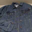 Amazon Essentials Women's Regular-Fit Low Stretch Denim Trucker Jacket with Pockets M
