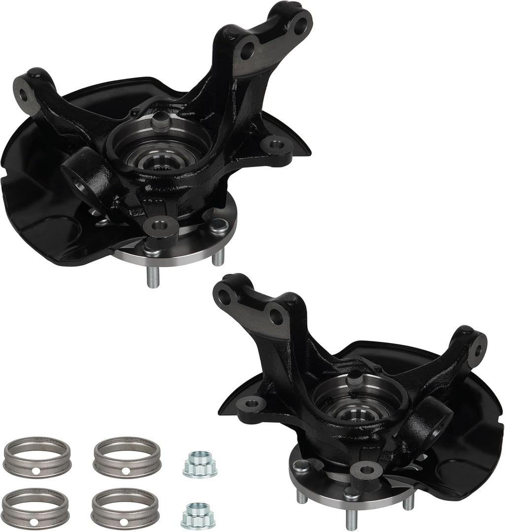 Front Steering Knuckle & Wheel Bearing Hub Assembly for Toyota Camry 2004 2005 2006 L4 2.4L, Left and Right Side, 698-399 698-398