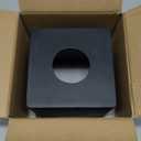 Tissue Box Cover Square Resin Tissue Holder for Home Decor, Hand Poured Marble Tissue Box Holder, 5 x 5 x 5.5 inches, Black