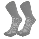 HCS Hospital Socks with Grips for Women & Men (6 Pairs) - 360 Hospital Grip Socks for Women, Men, Elderly, Seniors - Non Slip Sock, All-Around Tread - Fall Risk Patient Slippers (Gray, Regular