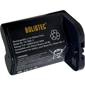 Batera de repuesto compatible con iRobot Braava Jet M6 Series M612880/M612680/M614480 ABL-C Series 3INR 19/65 Batera de iones de litio 10.8V 2200mAh