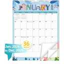 GuassLee Extra Large Wall Calendar 2026-2028, 36-Month Vertical Wall Calendar 2026, Jan. 2026 to Dec. 2028, 17" X 22" Paper Hanging Planner with Thick Paper Spiral Bound for Office Home Organizing