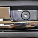 PT Auto Warehouse FO-2507MA-FL - Interior Inside Door Handle, Black Housing Chrome Lever - Front Left Driver Side, Replaces CL3Z1522601EA, CL3Z1522601FA