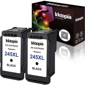 Inktopia Compatible Ink Cartridge Replacement for Canon 245XL PG-245XL PG245XL PG-243 for Pixma MX492 MG2522 MG2922 MG2920 MG2520 MG2420 MX490 MG2525 Printer (2 Black)