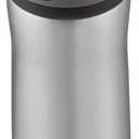 Contigo Cortland Chill 2.0 Vacuum-Insulated Stainless Steel Water Bottle, Spill-Proof Sip Technology, Interchangeable Lid, 24oz, Steel/Licorice, Perfect for Fitness Travel Everyday Use