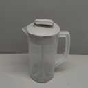 1 Pack Mixing Pitcher for Drinks 2 Quart/ 64oz Plastic Water Pitcher with LidEasy-Mix Juice ContainerAngled Plastic Blades and Adjustable Mixer Plunger for Juice, Tea, Beverage Container