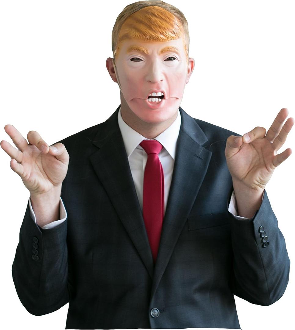 Donald Trump Mask - Mouth Moves When You Talk - Funny Mask