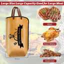 2 x VEEVIIY Upgrade BBQ Blanket for Resting Meat 21 Inch Large Bag, Reusable Insulated Resting, Foldable Insulated Brisket Resting Blanket, Wide Mouth Design Barbecue Blanket Fit Large Meat