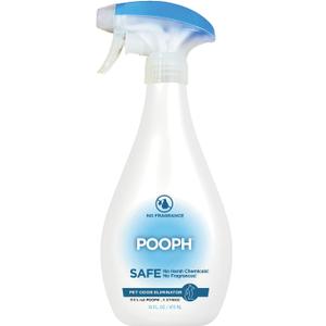 POOPH Pet Odor Eliminator Spray 16oz Fragrance Free Odor Remover for Dogs and Cats Urine Poop Pee Deodorizer for Carpet Furniture and Litter Box, 16 oz