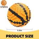 Kadele Basketball Building Block Set, Adults challenging STEM Block Decorations, Miniature 3D Educational Toys for Ages 14 15 16 and Above, (579 Pieces)