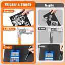 tutata 80 PCS Magnetic Sheets for Dies Storage, Stamp and Die Cut Storage Set, for Die Cutting, DIY Scrapbooking, Card Making, Die Storage Binder