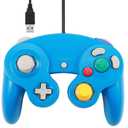 Arrocent GC Controller, Replacement for Gamecube Controller, Compatible with Wired USB Game Cube Controller/PC Windows 7 8 10 PC (Blue)