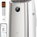 Dreo Portable Air Conditioners, 12,000 BTU AC Unit for Bedroom with Drainage-free Cooling, 46dB Quiet, APP/Voice/Remote, 24h Timer with Fan & Dehumidifier, Smart Standing AC for Room Indoors, AC515S (Gold)