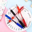 30PCS Retractable Gel Pens for Journaling, 0.5mm Ink Pens for School Office Suppliers, Fine Point Smooth Writing Pens. (Red)