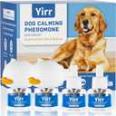 Dog Calming Diffuser, 6 in 1 Dog Pheromones Calming Diffuser, Relaxing Pheromone for Dogs Relief Stress Anxiety Reduce Aggression Barking, Help Train Dog to Pee, 2 Diffuser 4 Refill(48ml)