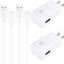 Type C Charger,USB C Android Phone Wall Charger Block & 6.6ft C Charger Fast Charging Cable for Samsung Galaxy S26/S25/S22/S22+/S22 Ultra /S21/S21+/S20/S10/S10+/S10e/S9/S9+/S8/S8Plus/Edge/Active/Note (White)