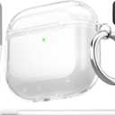 Valkit Compatible AirPods 4 Case Cover, Soft TPU Airpods 4 Case with Cleaner Kit, Shockproof Protective Case with Keychain for Apple AirPods 4 Gen Case for Women Men - Clear Glitter
