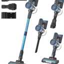 250W 25KPa Suction Cordless Vacuum Cleaner, 6-in-1 Lightweight Stick Vacuum with LED Display & Detachable Battery, 45 Mins Runtime for Hard Floor, Carpet, Pet Hair, Car Cleaning