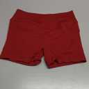Red Women's Workout Yoga Shorts M, 