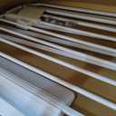 50" Extra Tall Baby Gate No Drilling, Auto Close Dog Gate, White