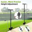 Edger Lawn Tool, Heavy Duty 49 Inch Border Edger with Half Moon Sharp Blade, T-Grip, Wide Footplate, Saw Tooth Rustproof Manual Lawn Edger for Landscaping, Yard,Garden, Sidewalk, Flower Beds