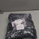 NORTHERN BROTHERS Dining Room Chair Covers Set of 6,Removable Washable Chair Covers for Dining Chairs,Stretch Parson Chair Slipcover(Black)