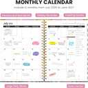 2 x ZOTIA Planner 2026-2027, Jul 2026-Jun 2027 Weekly & Monthly Calendar | Cute Planner Spiral Bound Planning Tool with Tabs and Pocket, Fit for Students & Teacher, 6.3" x 8.5", Fox Hollow