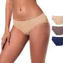 BUBBLELIME XS-XXL Sexy Bikini Panties Womens Low Rise String Soft Breathable Underwear Bonded No Show (6 Pack&3 Pack&1 Pack) (Large)