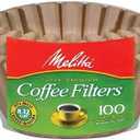 Melitta Basket Coffee Filters Natural Brown Unbleached 100 Count