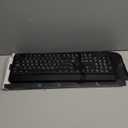 Perixx PERIBOARD-317 Wired Backlit USB Keyboard, Big Print Letter with White Illuminated LED, US English Layout,Black