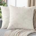 Neaterize Throw Pillows Covers Cream 24x24