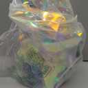 JOIEDOMI Lighted Prismatic Iridescent Christmas Decorations with LED Lights, USB Powered Indoor Christmas Decoration, 15 inch Iridescent Xmas Decor for Party Holiday Desktop, Multicolor Reindeer