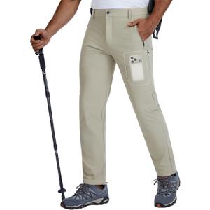 BLUE CHILL Mens Hiking Pants with 4 Zipper Pockets