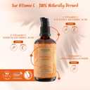 Vitamin C Serum for Face 3 Stable Vitamin C Forms + 4 Power Ingredients: Hyaluronic Acid & Panthenol Brightening Anti Aging Serum for Dark Spots, Fine Lines & Wrinkles Made in Germany, 1,7 fl oz