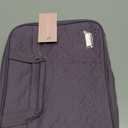 NISHEL Travel Toiletry Bag for women, Portable Hanging Organizer for Full-Sized Shampoo, Conditioner, Brushes Set, Makeup Accessories, Large Size, Purple