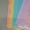 Forvencer 24 Count Binder Dividers with Two Pockets, 8 tab Dividers for 3 Ring Binders Organizer, Binder Divider with Tabs for School Office and Home Organization, Multicolor, 3 Sets
