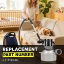 117123-00 240V Cleaner Vacuum Motor Compatible with AirVac AstroVac Beam Various Central Vacuum Systems, with Two Carbon Brushes & Gasket