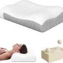 Cervical Memory Foam Pillow for Neck Pain Relief – Ergonomic Contour Pillow for Side, Back & Stomach Sleepers – Eco-Friendly & Durable