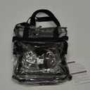 Bagenius Clear Bag Stadium Approved 12612 Clear bag for Stadium Events Sports Concert Festival Work (Black)