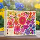 Elena Essex 1000 piece Puzzle for Adults - Flowers in Bloom | Puzzles for Adults 1000 Pieces | Colorful Floral Rainbow Gradient Jigsaw | jigsaws Size 20x28 inches